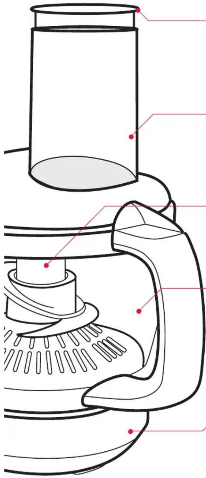 Technical diagram of a hand mixer with labeled components in Chinese
