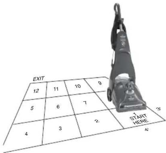 EXIT 12 11 10 9 5 6 7 4 3 2 1 START HERE 4' 3'