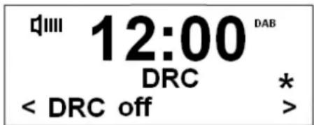 12:00 DAB DRC * < DRC off >