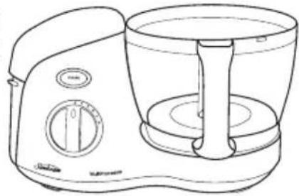 SUNBEAM MultiProcessor LC6250 - Positioning the processing bowl and cover - 1
