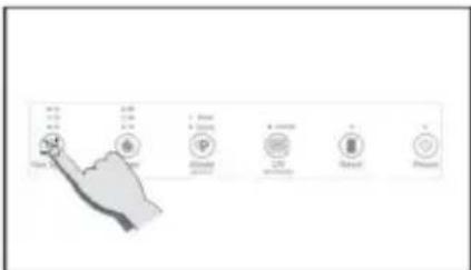 Diagram showing a hand pointing to a control panel with icons for 'Control', 'OK', 'Cancel', and 'End' labels, alongside a map of North America.