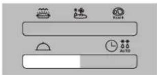 Weather icons and weather gauge labels showing icons for sunny, rainy, cloudy, and snowy conditions