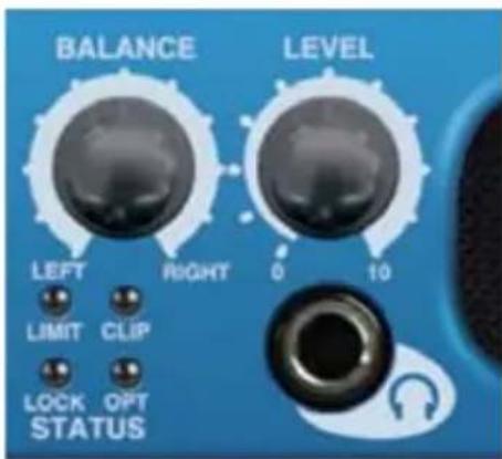 BALANCE LEVEL LEFT RIGHT 0 10 LIMIT CLIP LOCK OPT STATUS