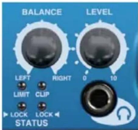 BALANCE LEVEL LEFT RIGHT 0 10 LIMIT CLIP LOCK LOCK STATUS