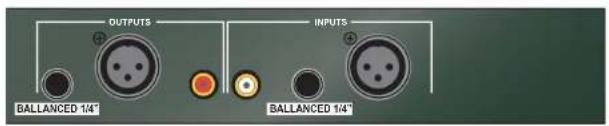 OUTPUTS BALLANCED 1/4" INPUTS BALLANCED 1/4"