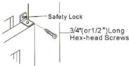 Safety Lock 3/4"(or1/2")Long Hex-head Screws