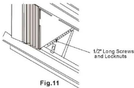 1/2" Long Screws and Locknuts Fig.11