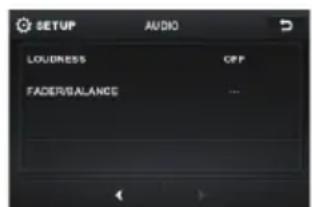 SETUP AUDIO LOUDRESS CPP FADER/BALANCE ...