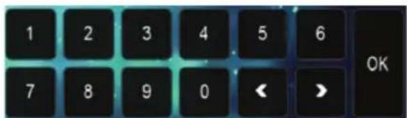1 2 3 4 5 6 7 8 9 0 < > OK