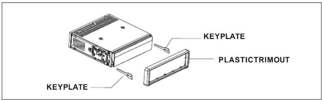 KEYPLATE PLASTICTRIMOUT KEYPLATE
