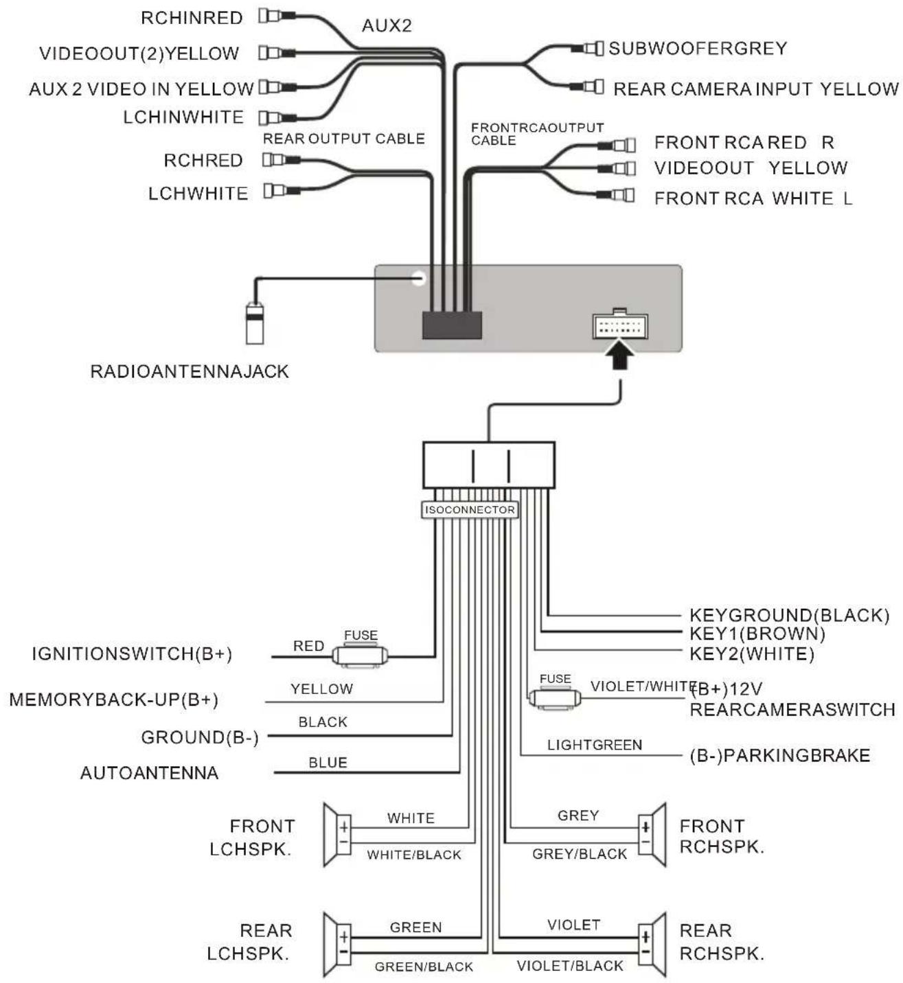 BOSS BV9973 - WIRING CONNECTION - 1