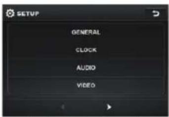 SETUP GENERAL CLOCK AUDIO VIDEO