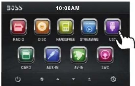 BOSS 10:00AM RADIO DISC HANDSFREE STREAMING USB CARD AUX-IN AV-IN SWC
