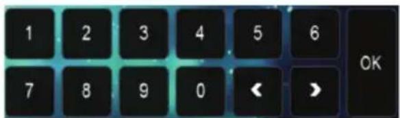 1 2 3 4 5 6 7 8 9 0 < > OK