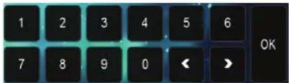 1 2 3 4 5 6 7 8 9 0 < > OK
