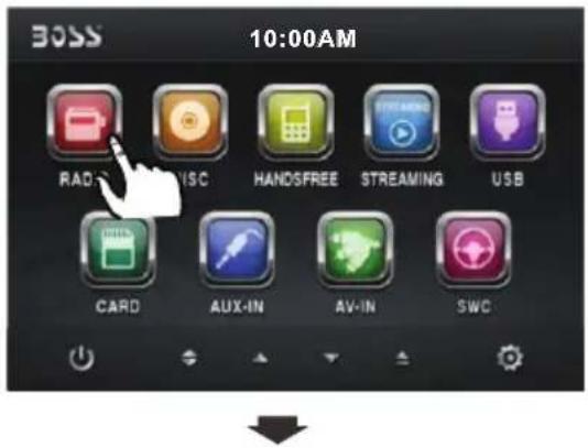 BOSS 10:00AM RAD VISC HANDSFREE STREAMING USB CARD AUX-IN AV-IN SWC