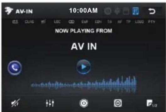 AV-IN 10:00AM NOW PLAYING FROM AV IN