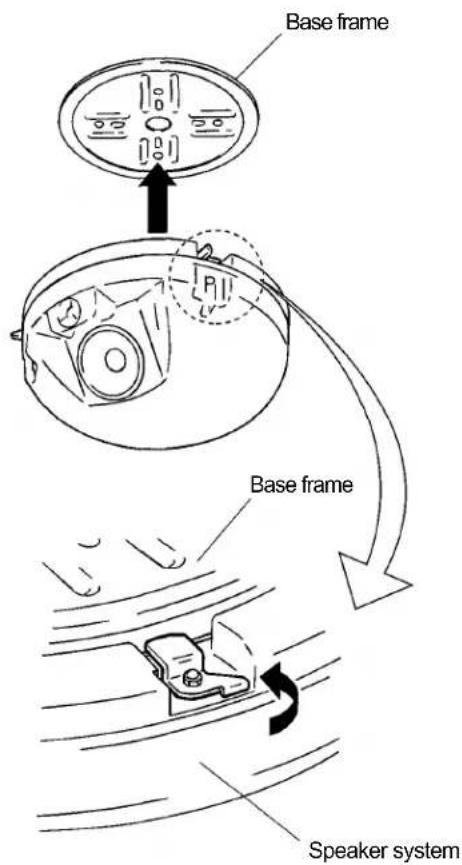 Base frame Base frame Speaker system