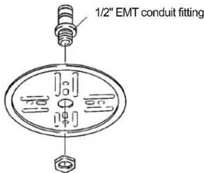 1/2" EMT conduit fitting