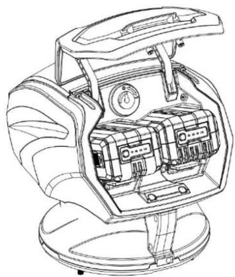 HYUNDAI HYM80Li460P - Inserting The Batteries - 2