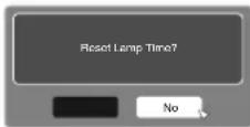 JVC DLA-RS48 - Resetting the lamp time from the menu screen - 2