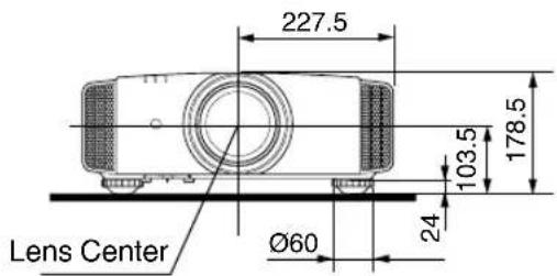 227.5 103.5 178.5 Lens Center Ø60 24
