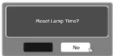 JVC DLA-RS48 - Resetting the lamp time from the menu screen - 2