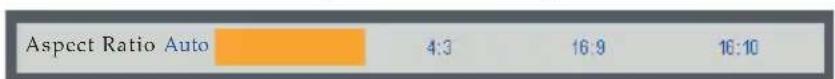 Aspect Ratio Auto 4:3 16:9 16:10