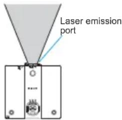 Laser emission port