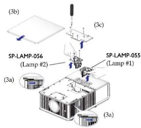 (3b) (3c) SP-LAMP-056 (Lamp #2) (3a) SP-LAMP-055 (Lamp #1) (3a)