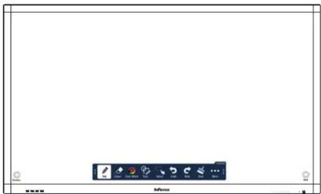 Screenshot of a desktop interface with icons and a toolbar labeled 'Infocus' at the bottom.