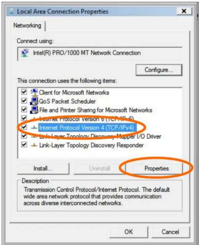 Local Area Connection Properties Networking Connect using: Intel(R) PRO/1000 MT Network Connection Configure... This connection uses the following items: Client for Microsoft Networks QoS Packet Scheduler File and Printer Sharing for Microsoft Networks Internet Protocol Version 6 (TCP/IPv6) Internet Protocol Version 4 (TCP/IPv4) Link-Layer Topology Discovery Mapper I/O Driver Link-Layer Topology Discovery Responder Install... Uninstall Properties Description Transmission Control Protocol/Internet Protocol. The default wide area network protocol that provides communication across diverse interconnected networks. OK Cancel