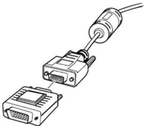 EPSON EMP-710 - Connecting the Computer Cable - 4