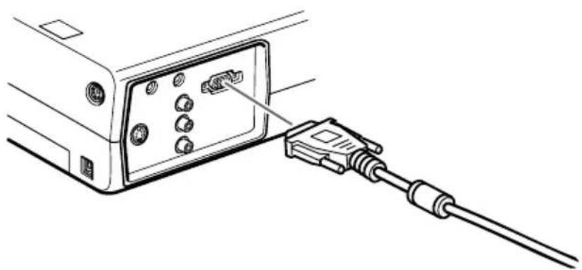 EPSON EMP-710 - Connecting the Computer Cable - 2