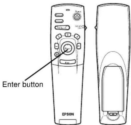 Enter button EPSON