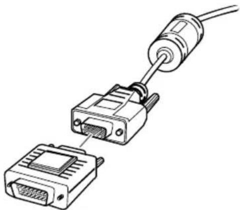 EPSON EMP-710 - Connecting the Computer Cable - 5