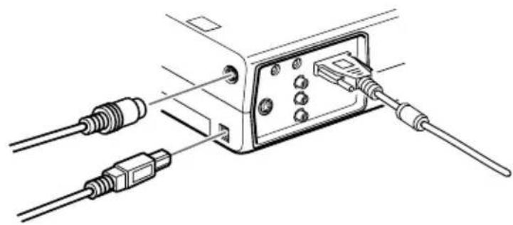 EPSON EMP-710 - Connecting the Mouse Cables - 2