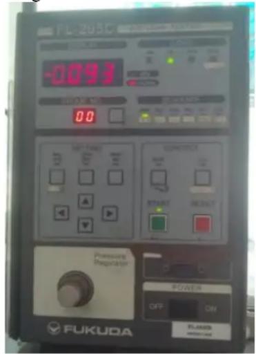 FL-203C -0.093 0.0 OFF PUMSURE Regulator POWER OFF ON PLA400 FUKUDA