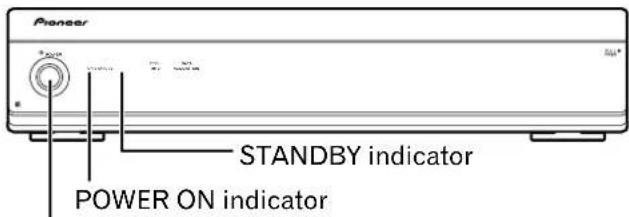 Pioneer STANDBY indicator POWER ON indicator