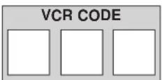 RCA RCU800MS - Programming For VCR1 & VCR2 - 8