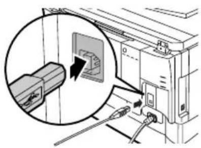 SHARP AL-2030 - Insert the cable into the USB connector on the machine. - 1