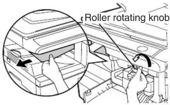 Roller rotating knob