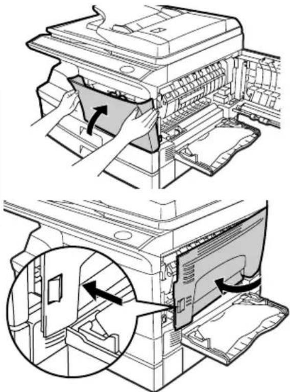 Technical diagram showing printer operation steps with arrows indicating file transfer and packaging operations