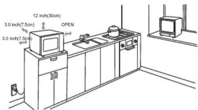 12 inch(30cm) 3.0 inch(7.5cm) OPEN 3.0 inch(7.5cm)