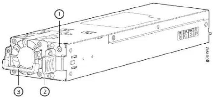 Technical diagram of a computer drive with numbered components and ventilation slots