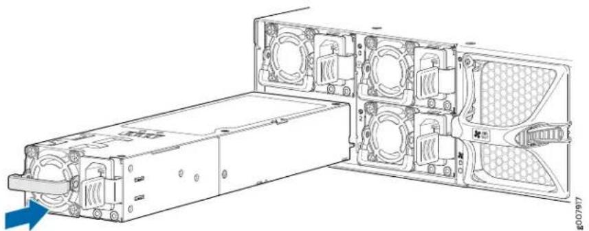 Juniper PTX10002 - Installing a Power Supply in a PTX10002-60C - 4