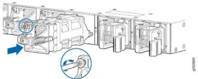 Juniper ACX6360 - Removing a Fan Module from the ACX6360 - 7