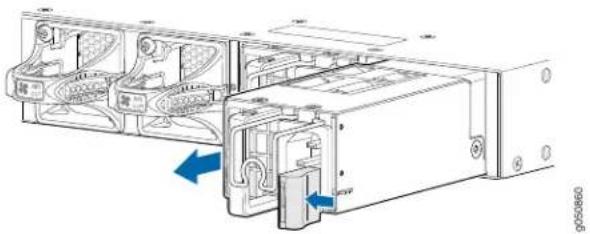 Juniper ACX6360 - Removing a Power Supply from the ACX6360 - 3