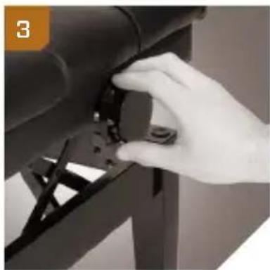 Auray PBS-DLX - Adjusting the height - 3