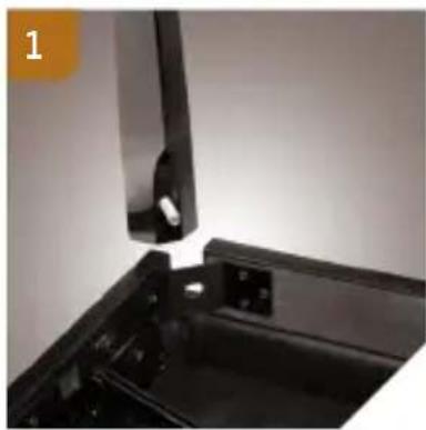Auray PBS-DLX - Adjusting the height - 1